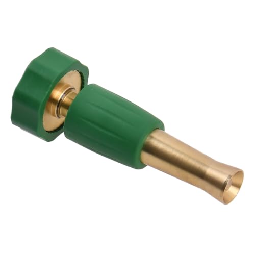 4 Inch Heavy Duty Brass Twist Garden Watering Nozzle, Adjustable Multi Spray Pattern Hose Sprayer, Leak Proof Ergonomic Handheld Water Sprinkler for Lawn, Plant & Outdoor Irrigation