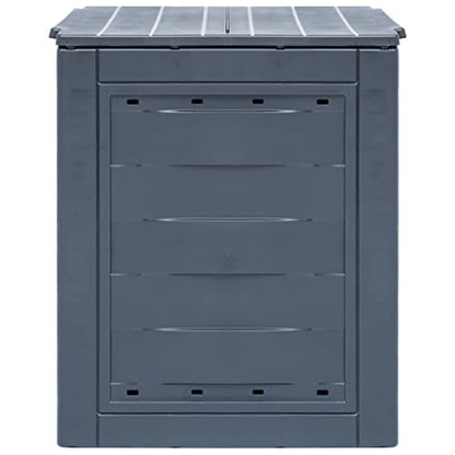 Plastic Compost Bin 23.6x23.6x28.7 Inches Outdoor Garden Composter with Split Lid for Organic Waste Collection