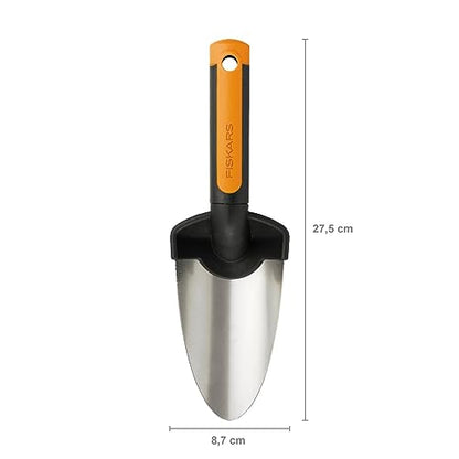 Fiskars Troop, Length: 27 cm, Stainless Steel Blade, Black/Orange, Premium, 1000726 - style: Trowel