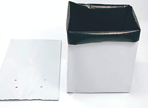HORTIPOTS Black White Poly Grow Bags 10 Gallon Transplanter (Pack of 25) - size: 10 Gallon-Pack of 25