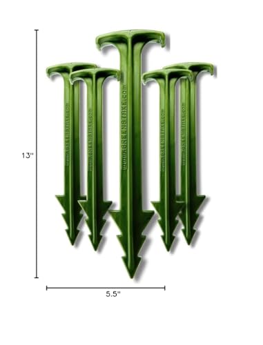 Pack of 50 - GreenStake 4-Inch Biodegradable Garden Stakes, Superior Holding Power - Eco-Friendly Garden Support Pegs & Fabric Pins for Membrane, Netting, Turf, Landscaping and Gardening