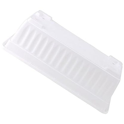 JOIKIT 6 Packs 17 Inch White Plastic Flower Window Boxes Planters with Drainage Holes & Tray, Rectangular Long Vegetable Flower Windowsill Box Planter Pot with Plant Label for Garden Patio Balcony - color: White