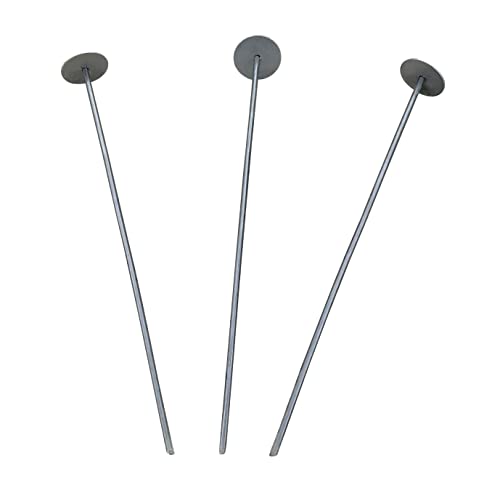 Sandbaggy 18 Inch Circle Top Pins | Industrial Grade 6 Gauge Steel | Great for Hard & Rocky Soil | Holds 10X Better | Landscape Staples SOD Garden Stakes (18 Inch - 500 Pcs) - size: 18 Inch - 500 Pcs