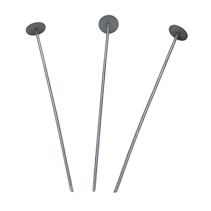Sandbaggy 18 Inch Circle Top Pins | Industrial Grade 6 Gauge Steel | Great for Hard & Rocky Soil | Holds 10X Better | Landscape Staples SOD Garden Stakes (18 Inch - 500 Pcs) - size: 18 Inch - 500 Pcs