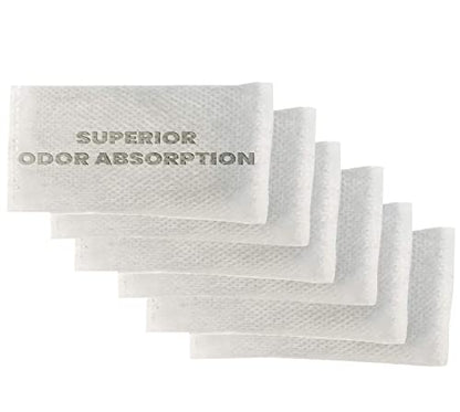 Green Piece Charcoal Air Filters compatible with iTouchless Trash Can 6 Pk - size: Pack of 6