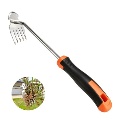 Weed Puller Tool, Multi-Purpose 5 Teeth Weed Remover Tool for Gardening