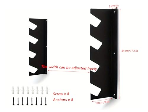 Garden Tool Storage Rack, Wall Mounted Garage Organizer, Heavy Duty, 200 lbs Capacity (2)