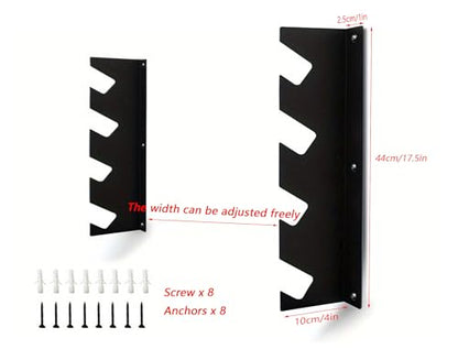 Garden Tool Storage Rack, Wall Mounted Garage Organizer, Heavy Duty, 200 lbs Capacity (2)