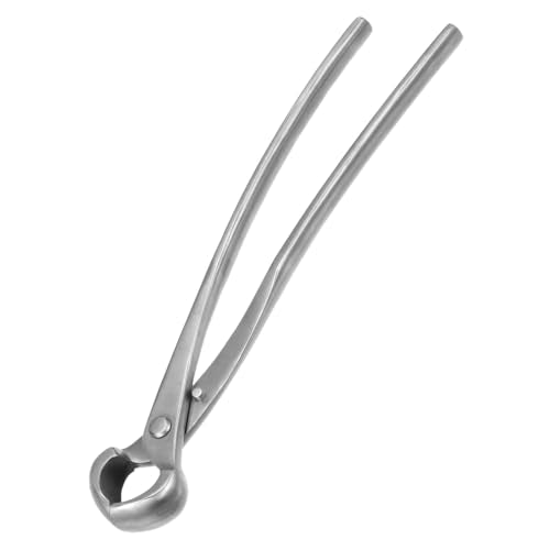 M METERXITY Bonsai Tool - 11 Inch Stainless Steel Knob Cutter, Bonsai Tree Plants Modeling Tools, Applying to Gardening Pruning Knobs/Tumors (280mm, Silver) - size: 11"