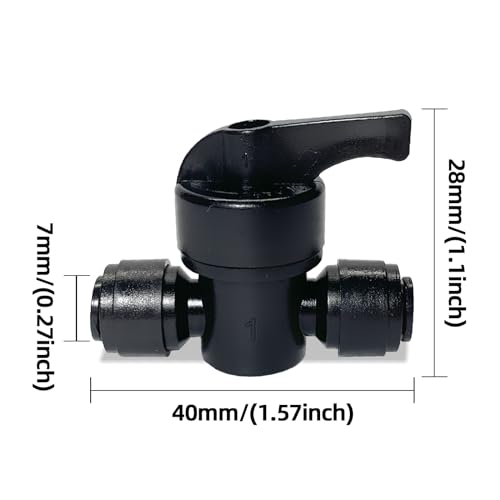 5 Pack Quick Connect 1/4" Drip Irrigation Shut Off Valve, Universal Drip Irrigation Tubing Coupling Valve, Leak Free Connector Locking Fitting for Sprinkler or Drip Irrigation System - size: 5PCS 1/4" Drip Irrigation Shut Off Valve