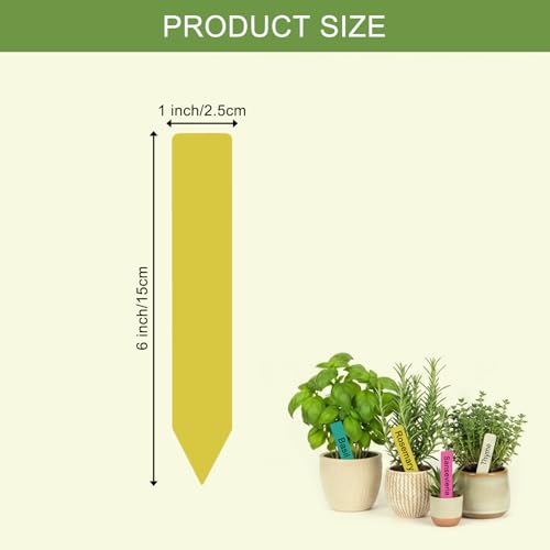 SumDirect 500PCS Plant Labels for Seedlings, 5 Colors, 6 inch Waterproof Plastic Plant Name Tags, Plant Markers for Seed Starting, Garden, Greenhouse - size: 6 Inch-500-5 Colors