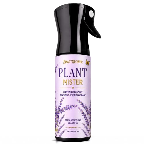 Plant Mister Spray Bottle for Indoor Plants With Plant Care Guide - color: Lavender Garden