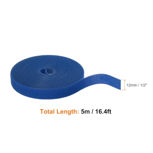 HARFINGTON Garden Plant Tape 16.4ft 1/2" Reusable Ties Strap Blue - color: Blue, size: 16.4ft x 1/2"