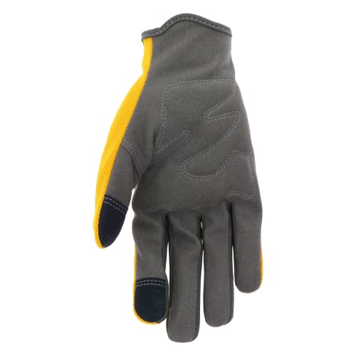 Everyday Mud Women's Synthetic Leather Palm Garden Gloves, Touchscreen Capable, Abrasion Resistant, Hook and Loop Closure - color: Blue, size: Small-Medium