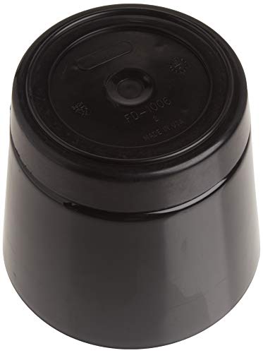 Novelty Majestic Full Depth Round Cylinder Pot, Glossy Black, 6-Inch (10068) - color: Black, size: 6 Inch