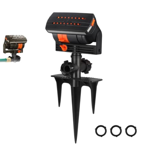 Oscillating Lawn Sprinkler with Adjustable Spray