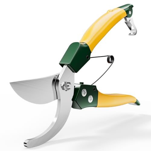 8" Bypass Pruning Shears, Pruning Shears for Gardening with Anti-Rust SK-5 Blades, Garden Clippers with Non-Slip Handle for Dry Stems and Small Branches - style: 8'' pruning shears