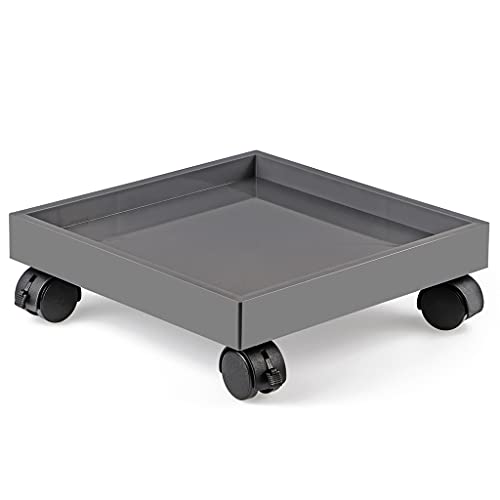 Skelang Square Wheeled Plant Dolly - ABS Planter Trays, Heavy Duty, Load Capacity 110 Lbs - size: Pack of 1 (11")