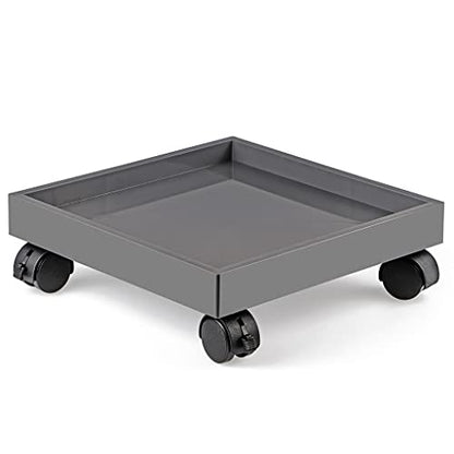 Skelang Square Wheeled Plant Dolly - ABS Planter Trays, Heavy Duty, Load Capacity 110 Lbs - size: Pack of 1 (11")
