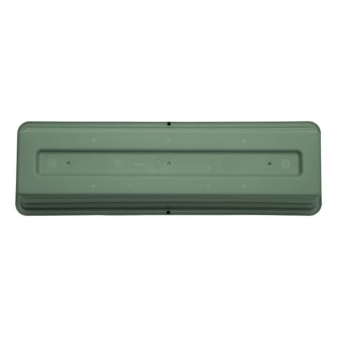 Bloem Dura Cotta 18" Plastic Window Box Planter with Saucer, Basil, 3-Pack - color: Basil, size: 18" (Pack of 3)
