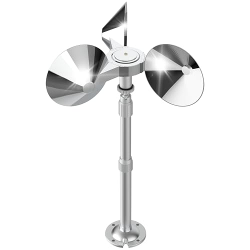 Salcod Bird Scare Reflective Device, Bird Reflector Wind Spinners Outdoor - size: 13-21"