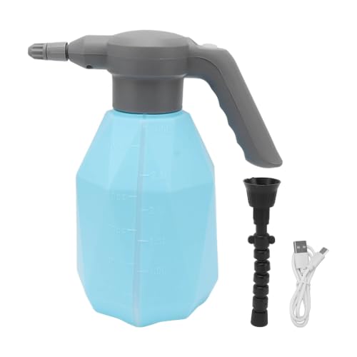 Electric Spray Bottle 3L, Rechargeable Plant Mister with Battery Powered (with Swivel Nozzle) - color: Blue, size: with Swivel Nozzle