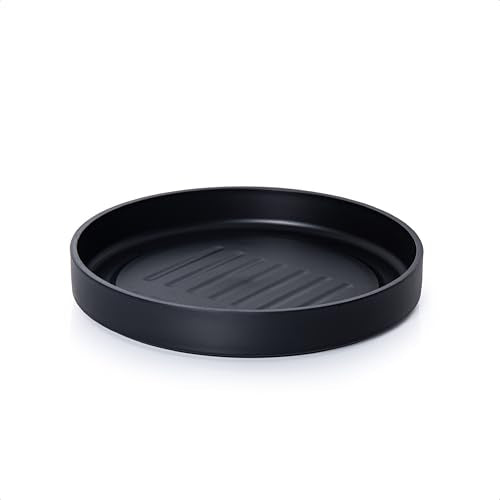 Phoenix Vine 10 Inch Plastic Plant Saucer Water Drip Tray, Heavy Sturdy Round Plant Drainage Tray for Indoors Outdoor, Matte Black, 21-TY-10B-1 - size: 10"