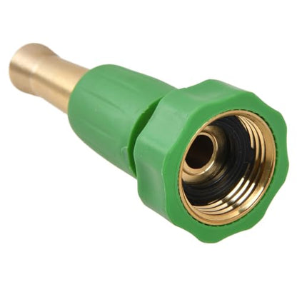 4 Inch Heavy Duty Brass Twist Garden Watering Nozzle, Adjustable Multi Spray Pattern Hose Sprayer, Leak Proof Ergonomic Handheld Water Sprinkler for Lawn, Plant & Outdoor Irrigation