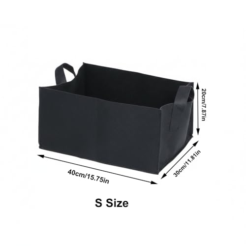 Grow Bags with Handles, Breathable Fabric Raised Garden Bed Planters for Vegetables, Flowers, Tomatoes, Potatoes and Outdoor Garden Planting(S) - size: Small