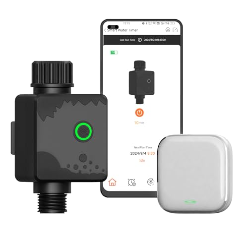 WiFi Water Timer for Garden Hose, Sprinkler Timer with 1 Outlet for Lawns and Yard, Rain Delay/Remote/Manual/Automatic Drip Irrigation System Programmable Faucet - size: 1-1 Zone Smart