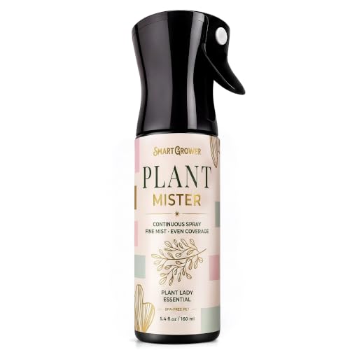 Plant Mister Spray Bottle for Indoor Plants With Plant Care Guide - color: Botanical Checker