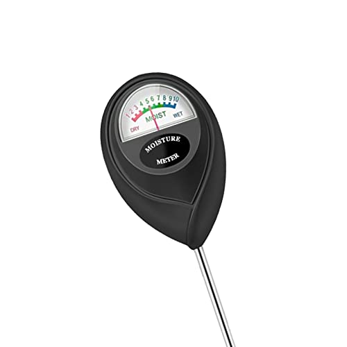 Soil Moisture Meter, Plant Water Meter Soil Meter Moisture Sensor Hygrometer for Indoor Outdoor Plant Care,No Battery Needed(Black) - color: Black