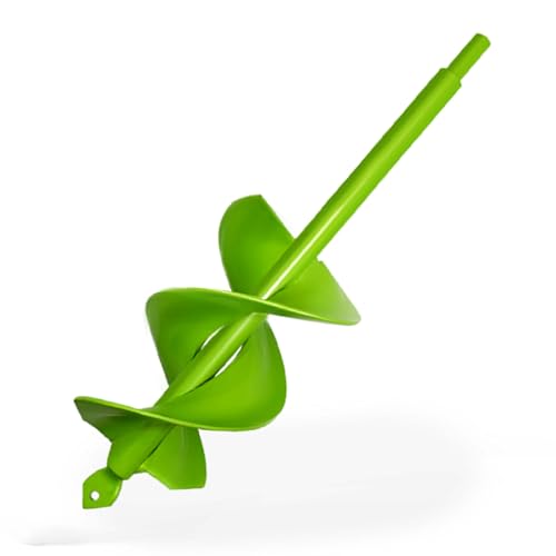 3"x16.5" Green Twin Auger Drill Bit – Wide & Fast Double Spiral Drill - color: Green, size: 3"x16.5"