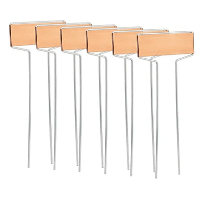 KINGLAKE GARDEN Copper Plant Labels 20 Pack Metal Plant Labels