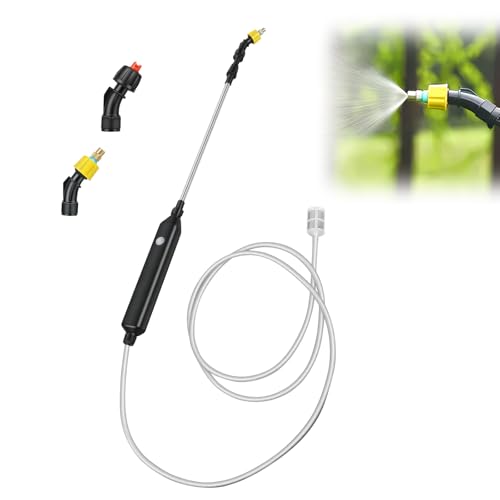 DZ Duozhan Battery Powered Sprayer Wand, Electric Garden Sprayer 9.8ft - size: 9.8feet