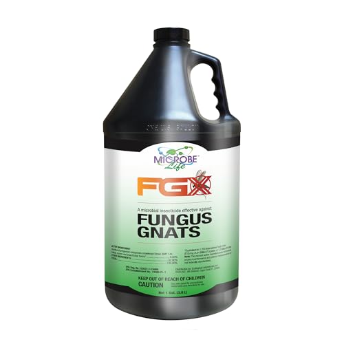 Microbe Life Hydroponics FGX Fungus Gnat Killer, Natural BTi Pest Control for Plants, Indoor Plant Pest Control to Get Rid of Gnats in Houseplants, Safe for Pets & People, 1 Gallon - size: 128 Fl Oz (Pack of 1)
