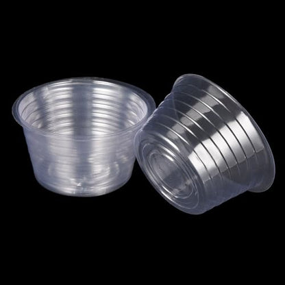 M METERXITY 5 Pack Planter Saucers - Thin Plastic Plant Tray Flowerpot Drip Trays Round Apply to Outdoor/Garden (6 Inch, Clear) - size: 6 Inch