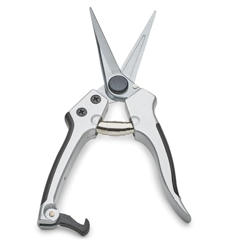 Pruning Shears - Garden Scissors Florist Snips - 2.5” Blades - Flower Scissors for Cutting Fresh Flowers, Trimming, or Harvesting Herbs or Fruit - Pruners for Gardening Tools by Kings County Tools - style: Flower Pruner