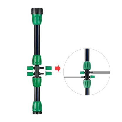 1/2 Inch Irrigation Fittings,3/4" to 1/4" Drip Tubing Adapter - size: 3/4 to 1/4 inch GHT Threaded Connector
