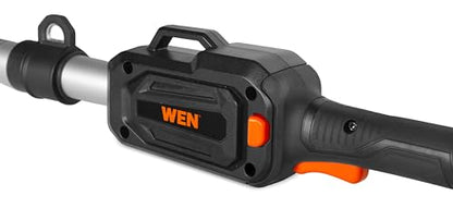 WEN 20V Max Cordless 20-Inch Hedge Trimmer Pole Saw with 14.6-Foot Reach, 2Ah Battery and Charger (20825) - style: 20V 20 in. Hedge Trimmer Pole Saw