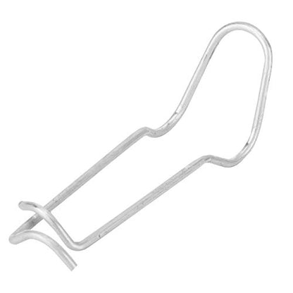 Fdit 30Pcs Stainless Steel Plant Support Spring Clip Greenhouse Spring Fixing Clamps for Home Garden (1#)