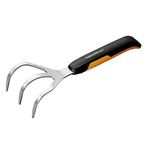 Fiskars Xact Hand Cultivator, Stainless Steel Weeder, Durable Garden Tool - size: Cultivator