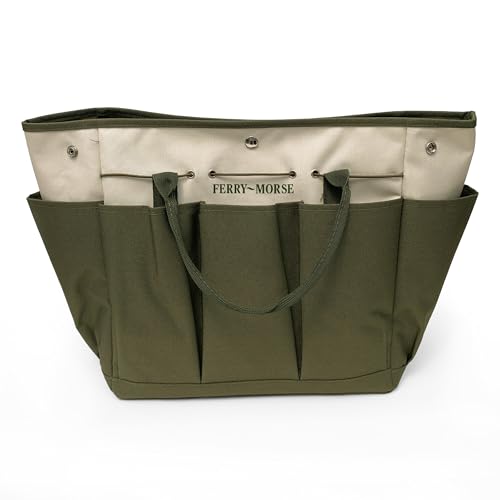 Ferry-Morse Garden Tool Bag KBAG-12-8 Pockets, Heavy Duty, Water Resistant, Tote Caddy - style: Garden Tool Bag