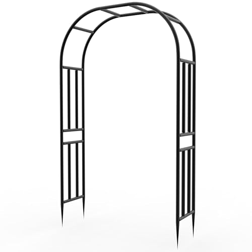 Heavy Duty Garden Arch Arbor Trellis 94.5" H*63" L(16MM Pipe) - size: 94.5"(H)*63"(L)*16(W)