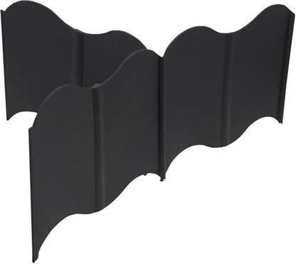Orgrimmar Garden Edging Kit 40PCS Pound-in Interlocking Black(20”x5.3”) - color: Black 40PCS