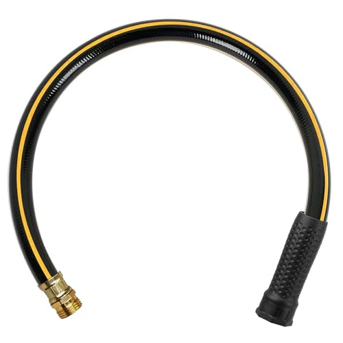 3ft 5/8” Short Leader Garden Hose, Solution4Patio, Male to Female Fittings - size: 5/8 in. x 3 ft.