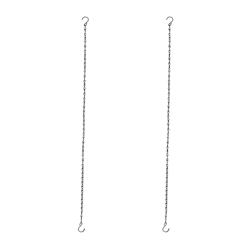 Chain for Hanging Plants,35 Inch Black Hanging Chain(Black, 35 Inch-2PCS) - color: Black, size: 35 Inch-2PCS