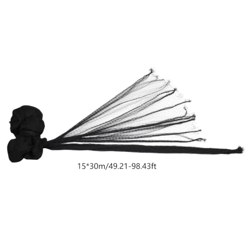 1" Square Mesh Bird Netting, Black Nylon Anti Bird Netting(98.43×49.21ft) - size: 98.43×49.21ft