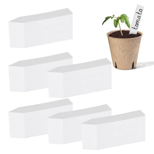 YaeCCC 4 Inches Plant Labels Plastic Plant Tags Nursery Garden Labels Pot Marker Garden Stake Tags for Fruit Trees, Flowers, Shrubs, etc (600)