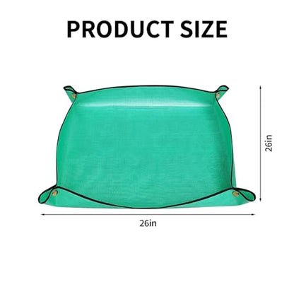 Repotting Mat,Waterproof Plastic Potting Mat,Gardening for Indoor Plant Transplanting,Dirt Control,Soil Change,Gift for Plant Lovers Green - color: Green